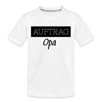 Commander un cadeau drôle de famille de grand-père - T-shirt bio Premium Enfant - blanc - Devant