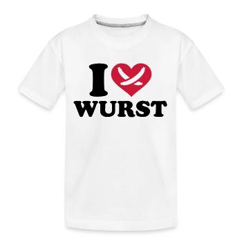 Wurst - Kinder Premium Bio T-Shirt - Weiß - Vorne
