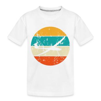 Segelflugzeug Pilot Segelflieger Segelfliegen - Kinder Premium Bio T-Shirt - Weiß - Vorne