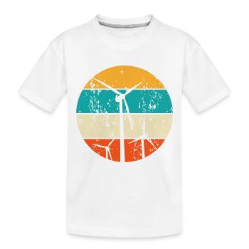 Erneuerbare Energien Windenergie Windkraft - Kinder Premium Bio T-Shirt - Weiß - Vorne
