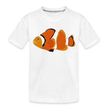 Clownfisch - Kinder Premium Bio T-Shirt - Weiß - Vorne