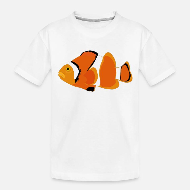 Clownfisch - Kinder Premium Bio T-Shirt - Weiß