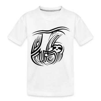 Tatouage tribal paresseux - T-shirt bio Premium Enfant - blanc - Devant