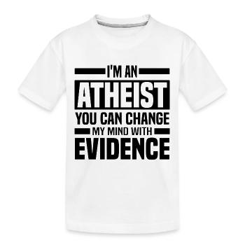 Athéisme - T-shirt bio Premium Enfant - blanc - Devant