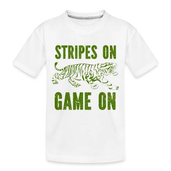 Tiger - Africa - Wilderness - Nature Conservation - Kids' Premium Organic T-Shirt - white - Front
