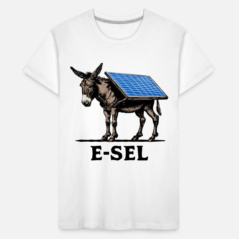 Solar E-sel, Esel, Lasttier, Packesel Kinder Premium Bio T-Shirt