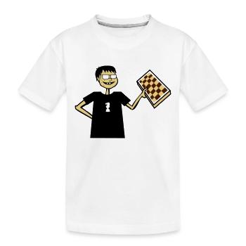 Chess Nerd Hobby Board Game Gift Glasses Cool - Kids' Premium Organic T-Shirt - white - Front