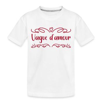 vague d'amour - T-shirt bio Premium Enfant - blanc - Devant