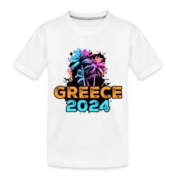 Tournée Grèce 2024 - T-shirt bio Premium Enfant - blanc - Devant