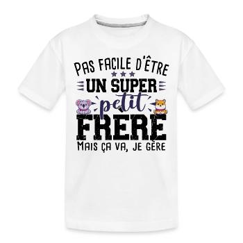 Petit Frère Koala Rox Cadeau Bébé Garçon Famille - T-shirt bio Premium Enfant - blanc - Devant