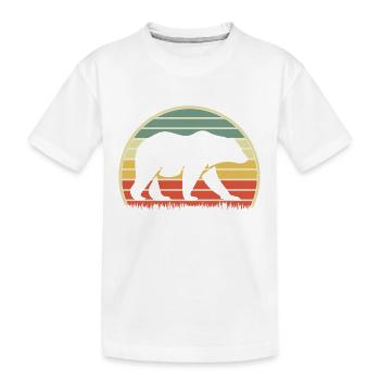 Papa Ours Papa Fier Papa Fier Papa - T-shirt bio Premium Enfant - blanc - Devant