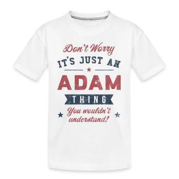 C’est un truc d’Adam - T-shirt bio Premium Enfant - blanc - Devant