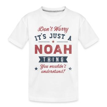 Its a Noah thing - Kids' Premium Organic T-Shirt - white - Front