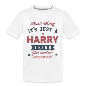 Its a Harry thing - Kids' Premium Organic T-Shirt - white - Front