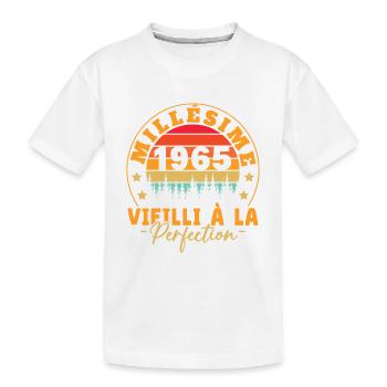 Jahrgang 1965, Jahrgang 1965 Geburtstagsgeschenk - Kinder Premium Bio T-Shirt - Weiß - Vorne