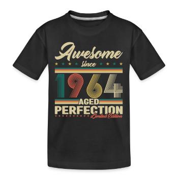 1964 Vintage Retro Geburtstagsgeschenk - Kinder Premium Bio T-Shirt - Schwarz - Vorne