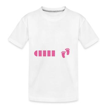 Maman 2025 future maman portant la grossesse - T-shirt bio Premium Enfant - blanc - Devant