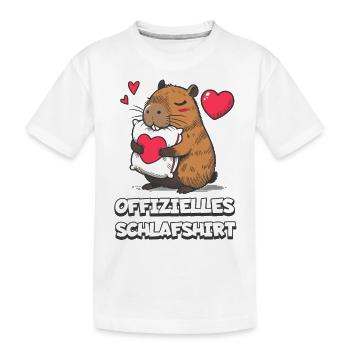 Offizielles Schlafshirt - Kinder Premium Bio T-Shirt - Weiß - Vorne