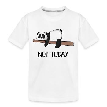 Not Panda today - Kids' Premium Organic T-Shirt - white - Front