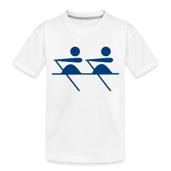 Voile de bateau pagaie bateau à rames segelboot18 - T-shirt bio Premium Enfant - blanc - Devant