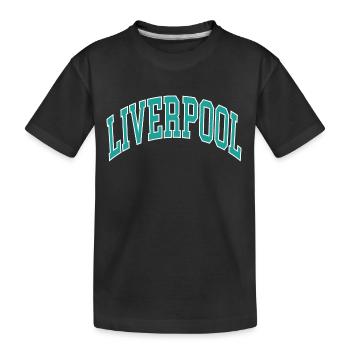 Liverpool - Kinder Premium Bio T-Shirt - Schwarz - Vorne