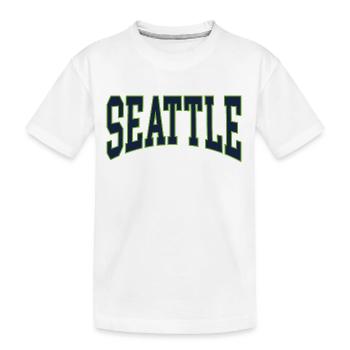 Seattle - Kids' Premium Organic T-Shirt - white - Front