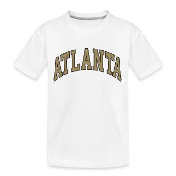 Atlanta - Kinder Premium Bio T-Shirt - Weiß - Vorne