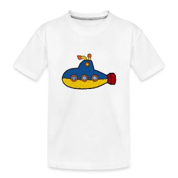 sous-marin - T-shirt bio Premium Enfant - blanc - Devant