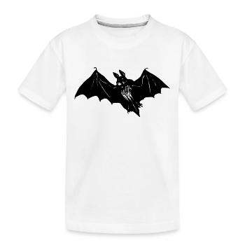 bat - Kids' Premium Organic T-Shirt - white - Front