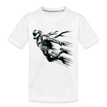 Parachutiste Jumping Style Graffiti - T-shirt bio Premium Enfant - blanc - Devant