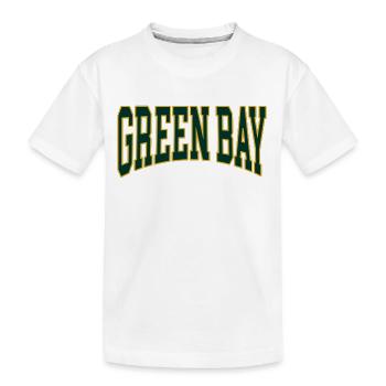 Green Bay - Kinder Premium Bio T-Shirt - Weiß - Vorne