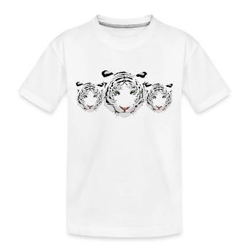 tigre blanc - T-shirt bio Premium Enfant - blanc - Devant