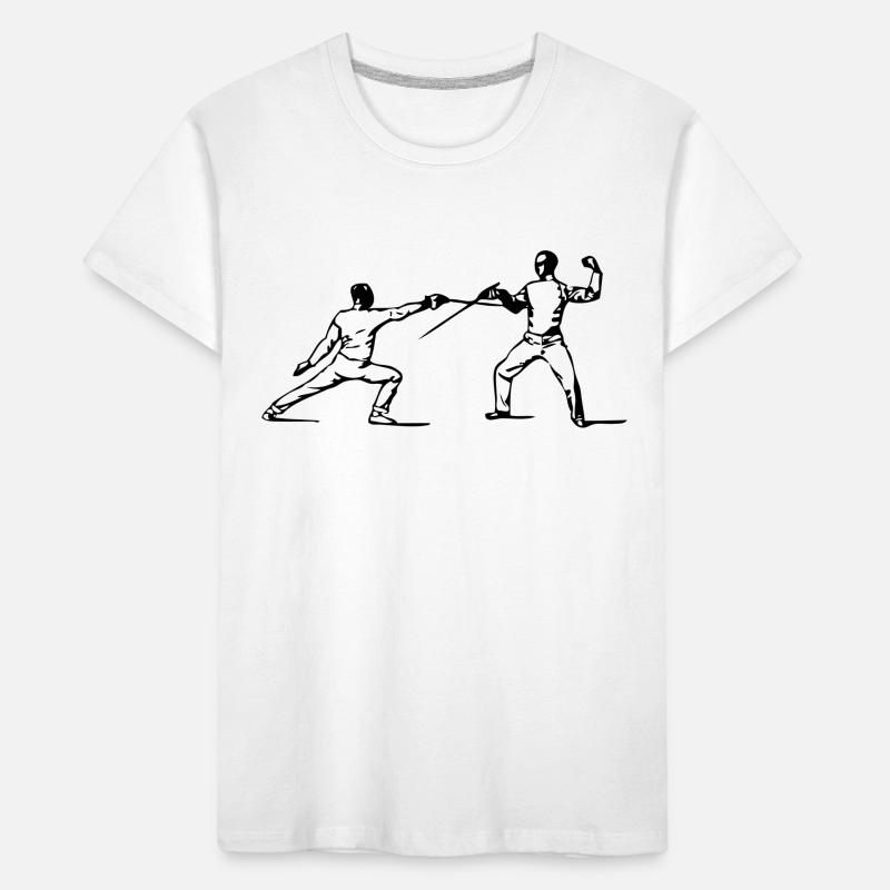 Escrime épée fleurette parade samurai16 T-shirt bio Premium Enfant