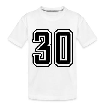Symbole de 30 chiffres - T-shirt bio Premium Enfant - blanc - Devant