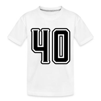 Symbole de 40 chiffres - T-shirt bio Premium Enfant - blanc - Devant