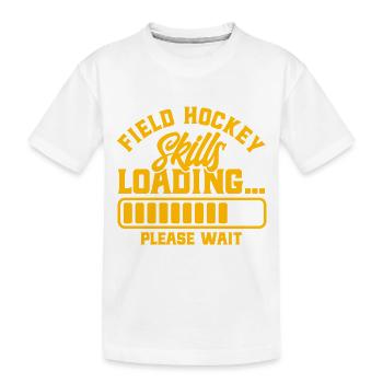 Mannschaftssport Feldhockey Feldhockey Spieler Ges - Kinder Premium Bio T-Shirt - Weiß - Vorne
