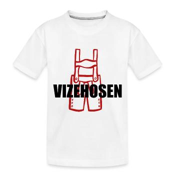 Vizehosen - Deutscher Meister 2024 - Kinder Premium Bio T-Shirt - Weiß - Vorne
