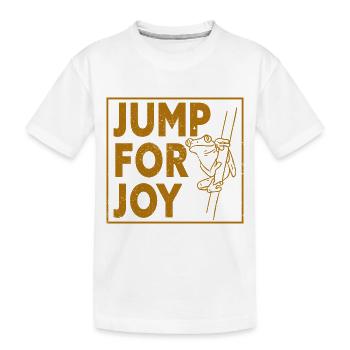 Grenouille - Animal amphibien - T-shirt bio Premium Enfant - blanc - Devant