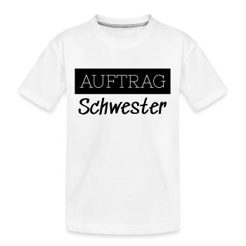 Commander Sister Family Funny Gift - T-shirt bio Premium Enfant - blanc - Devant