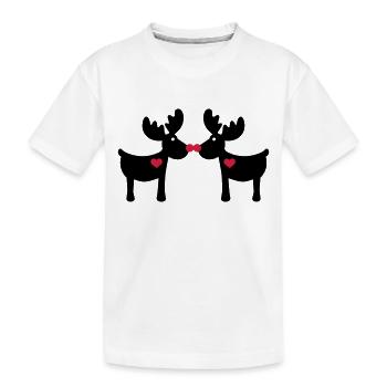 Renne Élan - T-shirt bio Premium Enfant - blanc - Devant