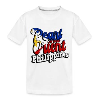 Philippinen Filipino Perle Des Orient I Geschenk - Kinder Premium Bio T-Shirt - Weiß - Vorne