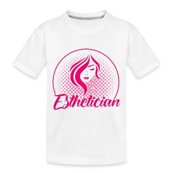 Kosmetik Kosmetikerin Kosmetiker Geschenk - Kinder Premium Bio T-Shirt - Weiß - Vorne