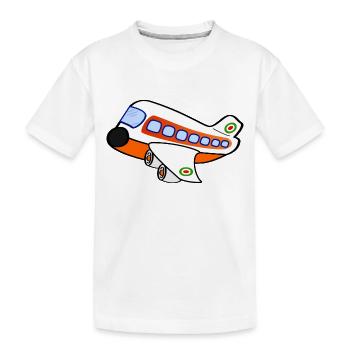 Avion en avion Heißluftballon ba de l'air - T-shirt bio Premium Enfant - blanc - Devant