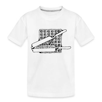gaufres belges gaufres belges breakfast5 - T-shirt bio Premium Enfant - blanc - Devant