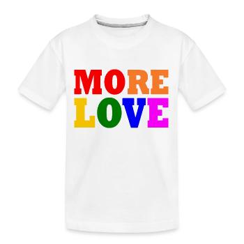 More love - T-shirt bio Premium Enfant - blanc - Devant