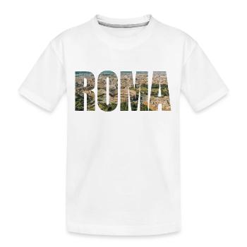 roma rom - Kinder Premium Bio T-Shirt - Weiß - Vorne