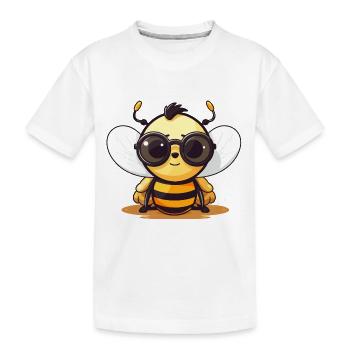 Les abeilles bourdonnantes font autant partie de l’été que la crème glacée et d’autres choses - T-shirt bio Premium Enfant - blanc - Devant