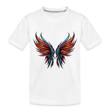 Wing Icon - Kids' Premium Organic T-Shirt - white - Front