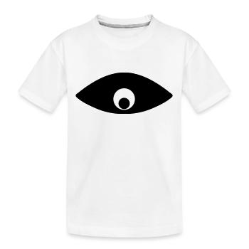 Eye watching you - Kids' Premium Organic T-Shirt - white - Front