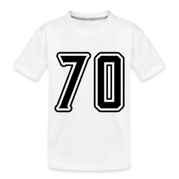 Symbole de 70 chiffres - T-shirt bio Premium Enfant - blanc - Devant